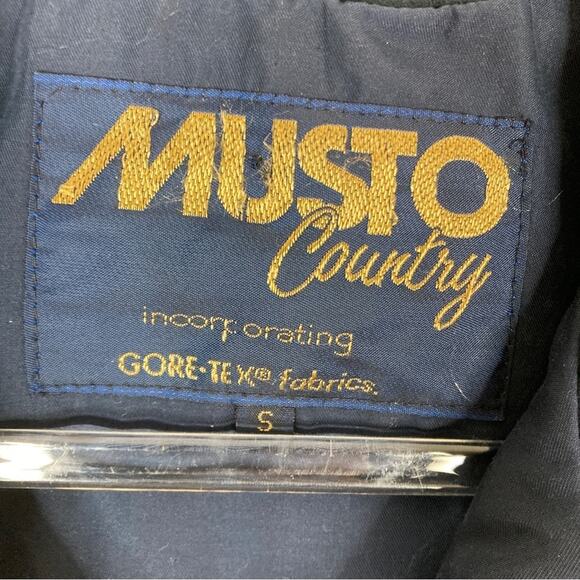 Musto Country | Dark Blue GORE-TEX Poly Coated Polyester Coat S - Picture 3 of 9